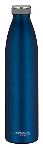 TC Bottle - Termo de acero inoxidable (1,00 l, 12 horas de calor/24 h frío, totalmente hermético, para escuela, oficina, beber directamente de acero inoxidable, resistente al carbono)