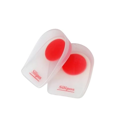 Image of Silipos WonderCup Silicone Gel Heel Cups for Heel Pain & Plantar Fasciitis (Large (Men's 8-10, Women's 10-12))