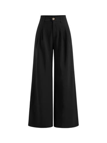 CIDER Women's Wide Leg Trousers High Waist Casual Slim Pants