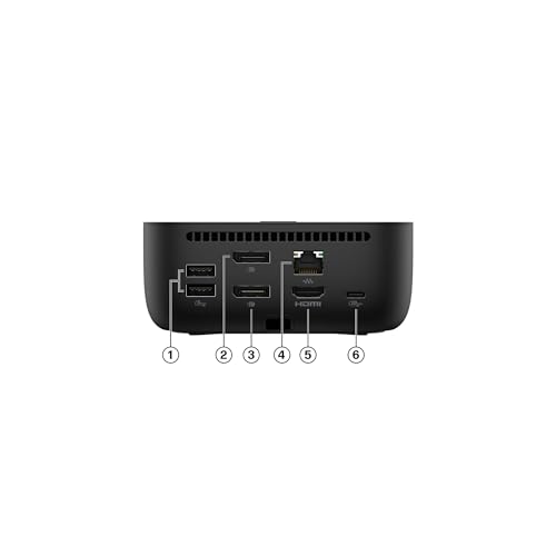 Image of HP USB-C Docking Station 100W G6 Multiport with Cable - HDMI 2.1, 2 x DisplayPort 1.4, 3 x USB-A, USB-C, RJ45, Audio, Compatible with myHP, Windows, MacOS and Chrome OS - Amazon Exclusive