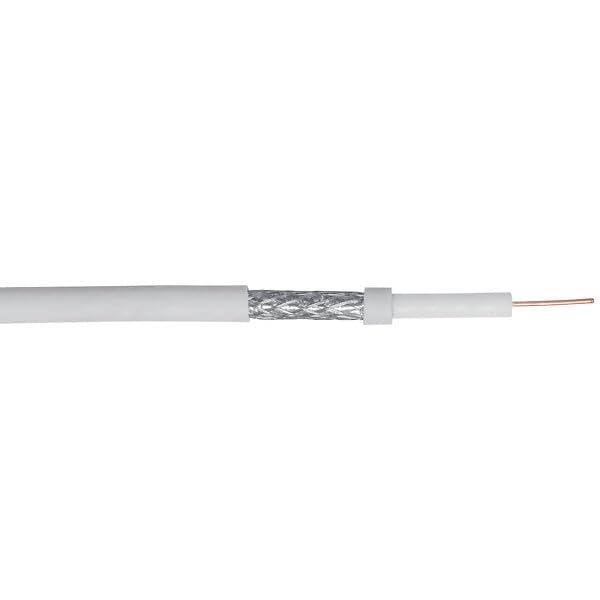 Câble coaxial 17 VATC blanc en couronne de 100 mètres