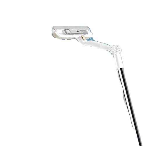 Limpiador Espejo Retrovisor Herramienta de Limpieza Ventanas 2 en 1, Limpiador Vidrio telescópico Doble Cara, limpiaparabrisas magnético for Suelo Pared(White)