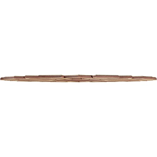 Image of Ekena Millwork 16 inchOD x 5 5 /8 inchID x 1 /4 inchT Augustus Wood Fretwork Pierced Ceiling Medallion, Hickory