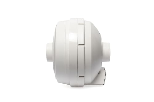 Image of Festa AMG Eagle Radon Fan - Quiet and Energy Efficient 241 CFM Radon Mitigation System Inline Fan - 3 inch Electric Waterproof Inline Duct - Made with Sturdy Glass Reinforced Poly-Resin - White