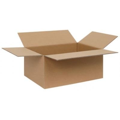Brillibrum Shipping Box Folding Box Cardboard Single Wall Package Katon Cardboard Shipping Material Packaging Box Small Quantities (20 x 15 x 10 cm, Pack of 50) โ image 1
