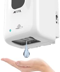 Miniatura 5 de Dispensador de jabón, dispensador automático de desinfectante de manos espumoso sin contacto para montaje en pared, sensor de movimiento de 40