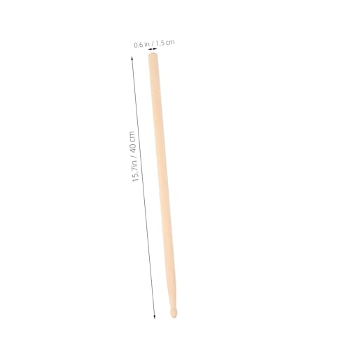 Baquetas de madera Toddmomy, 2 pares, arce natural, para instrumentos de percusión, ideales para principiantes y versátiles para distintos tipos de batería y géneros musicales miniatura 2