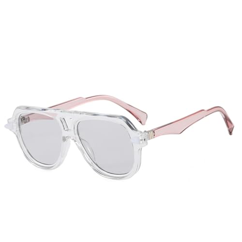 SSFVTTL Gafas de sol para mujer, estilo retro, con degradado, con protección UV400 para hombre (4)