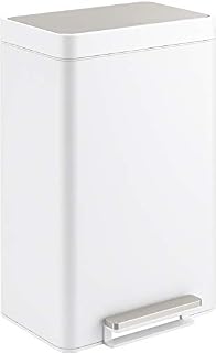 Kohler K-20956-STW Dual Compartment Step Trash Can, Liner, White Stainless
