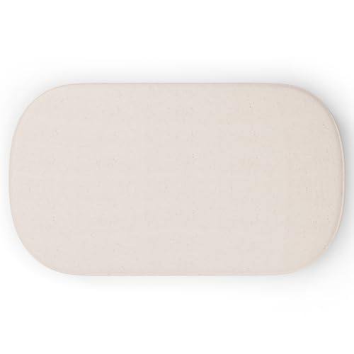 Puff Decorativo Orgânico para Living Quarto 100cm Doha W01 Linho Cru - Lyam Decor