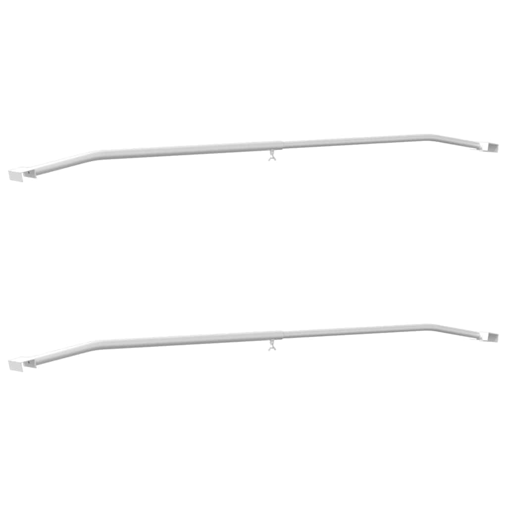 Zestaw 2 uchwytów na plandeki do przyczepy, 102-155 cm, regulowane pręty z aluminium, odporna na warunki atmosferyczne, do przyczep osobowych