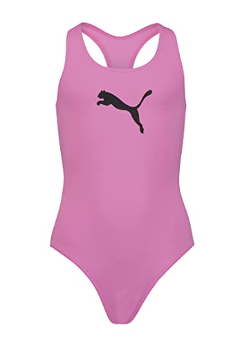 PUMA Mädchen Swimsuit Badebekleidung, Opera Mauve, 164 EU