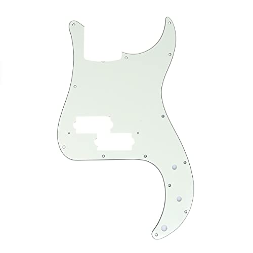 Guitar Parts_ 13 Hole P Bass Pickguard for Fender Japan 4 String Precision Bass - (Color:3Ply Ivory)