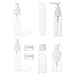 Beaupretty 9Pcs/ Set Botellas de Viaje Plástico Pequeño Spray Botella de Cosméticos Jarras Exprimidor Aplastable Dispensador para La Loción de Champú Local de Maquillaje de Lavado de Cuerpo