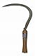 Grabacz Sichel, Sichel Sense 400 mm - 16, Rundsichel mit Holzgriff, Handsichel, Blattsichel, Gartensichel, Sensensichel, Sichel Sense