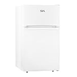 SIA AMZUFF01WH 88L Freestanding Under Counter Fridge Freezer, 2 Door, 4* Freezer Rating, E Rated, White, 2 Year Parts & Labour Guarantee