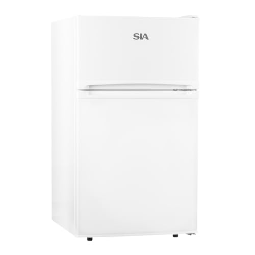 SIA AMZUFF01WH 88L Freestanding Under Counter Fridge Freezer 2 Door 4* Freezer Rating E Rated White 2 Year Parts & Labour Guarantee