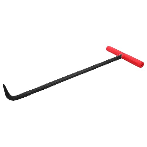 Crochet de regard en T 450 mm en acier rouge pour levage de couvercle