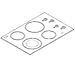 Whirlpool Part Number 8285098: Cooktop, Glass (Bis