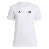 adidas Women's Atlanta United FC Local Stoic Short Sleeve Pre-game T-shirt, White, Large