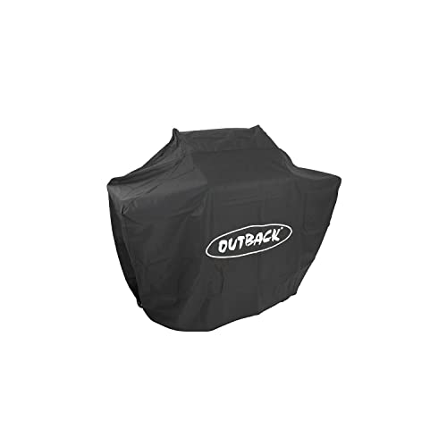 Price comparison product image Outback Premium BBQ Cover To Fit 6 Burner Hooded Meteor / Saturn / Jupiter > Water resistant and breathable protective cover with high thread count - OUT370423