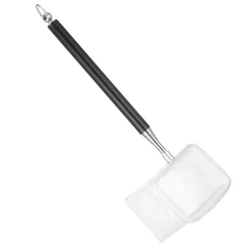 Filet de crevettes pour aquarium avec poignée extensible en acier inoxydable pour petits étangs, résidus alimentaires pour bébés poissons, débris...