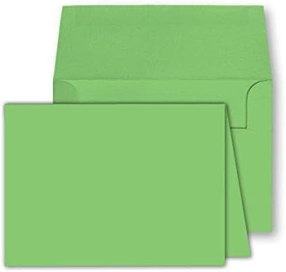 Blank Color Greeting Fold Over Cards Uncoated, 4 1/2 X 6 Inches Cards - 40 FoldoverGreeting Cards Cards and Envelopes (Ultra Fuschia)