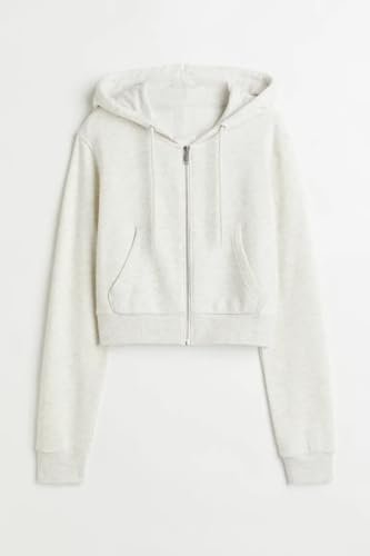 Image of Cropped Zipper Hoodie for Women