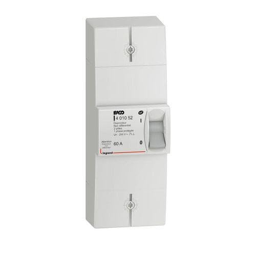 Legrand 401052 Enedis Conexión Disyuntor, Tipolar No Diferencial Intensidad, 60A No Ajustable