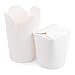 Extiff 50 boîtes blanches en carton 480ml - Récipient alimentaire jetable pour nourriture à emporter - Pasta Box pour nouilles/pâtes/plats cuisinés Asiatique et Orientaux-Etanche