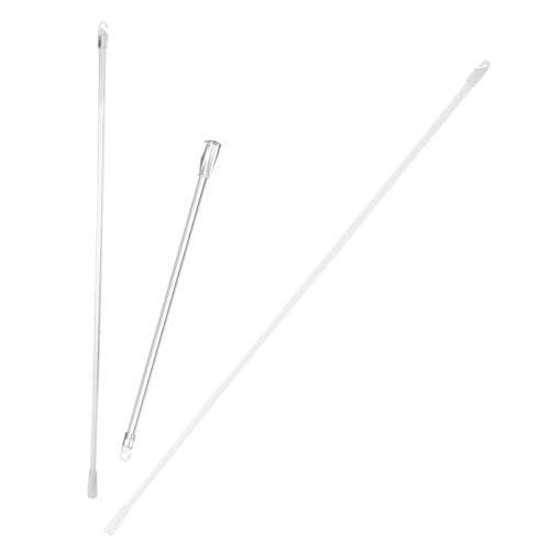 ULTECHNOVO Varillas Transparentes para Persianas Domésticas con Gancho Integrado, Varita Ciega de Inclinación en 3 Tamaños (12, 17 y 24), Accesorio Resistente para Cortinas y Persianas