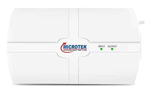 Microtek Smart EM4170+ LED Display Wall Mounted Automatic Voltage Stabilizer for AC Air Conditioner up to 1.5 Ton Working Power 170V - 270±5V (White) with 3 Year Warranty