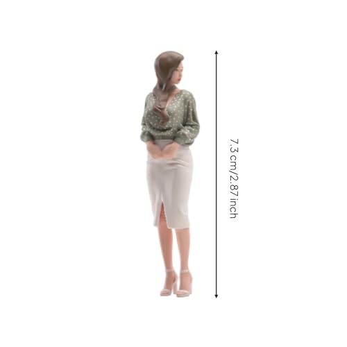 Miniature figurine résine personnage mode moderne femme statuette 1/18 - 8