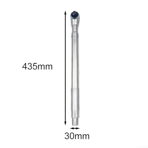 Extensor de llave de alto par en acero cromado plateado de 6 piezas 6