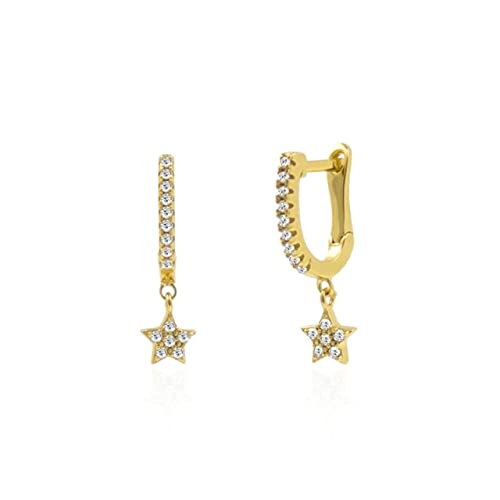 Croix de boucles d'oreilles en zircon raffiné pour femmes exigeantes