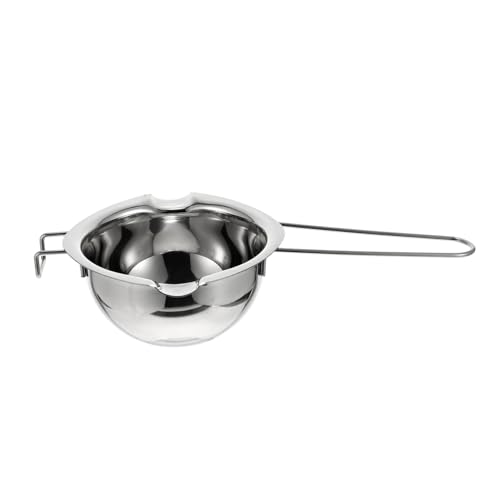 PRETYZOOM Stainless Steel Chocolate Melting Pot Candy Pot Melting Pan for Wafers Ergonomic Handle Easy to Use