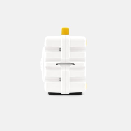Image of Turtlebox Original Gen 3: Portable Outdoor Bluetooth Speaker - Ultra-Loud (120dB), Waterproof (IP67), Rugged, Impact-Resistant, 3-Day Battery | Party Mode: Unlimited Pairing Stereo, White /Yellow