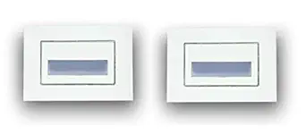 JAGRUT Rectangular Krishna 2.50W Modern Design Electrical Plastic 6 Modular Western LED Foot Light for Bedroom, Dining Room and Home Decoration, Enhance Decor - Pack of 2 (Warm White)