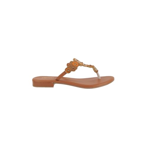 Image of Metro Women's Faux Leather Embellished Comfy Slippers