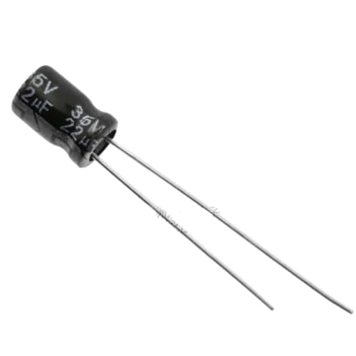 Condensateur électrolytique 35V 22uF anti parasite 5x7mm pour éliminer les bruits audio lot de 50