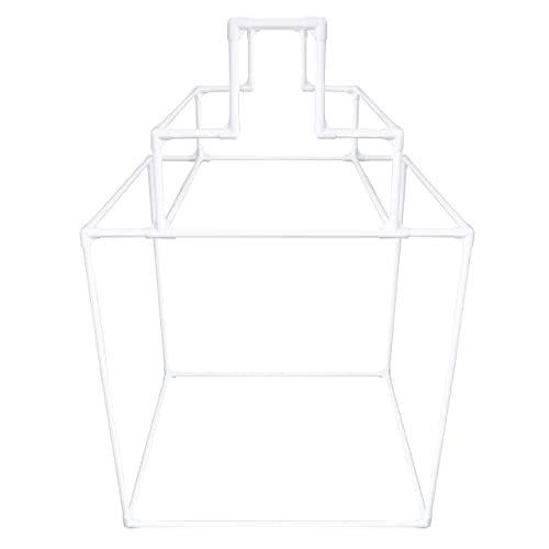 Essentially Yours Pyramid Towel Rack 10 Bar - Dry Wet Towels, Organize Fresh Towels, Poolside Towel Storage Organizer, (35.5" W x 35.5" L x 55" H), White Style 744125 by Essentially Yours - Image 4