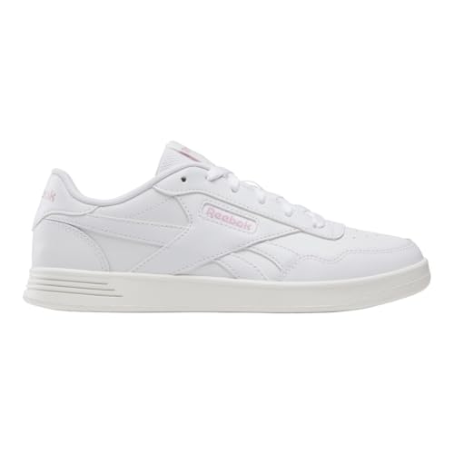 Reebok Women's Court Advance Sneaker, White/White/Dusty Rose, 8.5 US