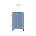 travelite Vaka 4-Wheel Suitcase, Lightblue, Polypropylene, M, 59 liters, Lightweight, Spinner, TSA Lock