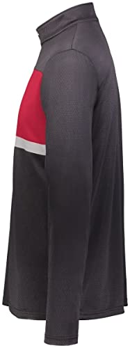 Holloway Sportswear Prism Bold 1/4 Zip Pullover XL Black/Scarlet4