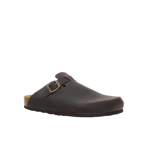 Lumberjack Homme Flint tongs en cuir marron taille 42