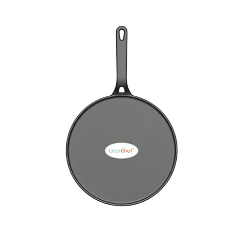 Image of Greenchef Pre-Seasoned Cast Iron Zesto Doasa Tawa 28 cm | Pre-Seasoned with 100% Vegetable Oil | Naturally Nonstick | High Pressure Casting | High Strength | Bring Back Nostalgic Taste | Toxin-Free