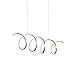 Kuzco Lighting LP93742-AS Synergy - 56W LED Linear Pendant-9.75 Inches Tall and 9.75 Inches Wide, Finish Color: Antique Silver