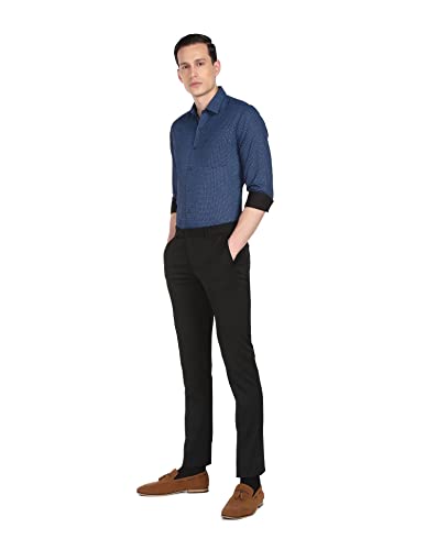 Image of Arrow Men's Textured Tapered Fit Trousers