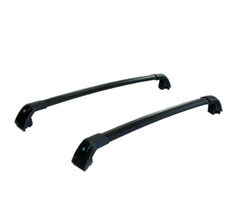 Barres de toit Cadillac XT6 2019-2023 transversales noires pour rails