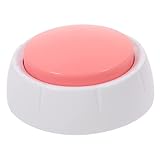 Mipcase 1Pc Pratique Cloches Buzzers Buzzer Jouet Enregistrement Enseigner sans Parler Pot Rose Batterie pour Animaux De Compagnie Chien Enregistreur Enregistrement Sonore Boutons Vocaux